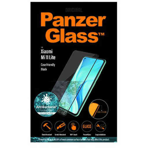 PanzerGlass Xiaomi Mi 11 Lite Black CF Super+ Glass AB