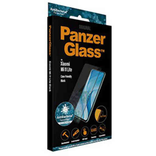 PanzerGlass Xiaomi Mi 11 Lite Black CF Super+ Glass AB