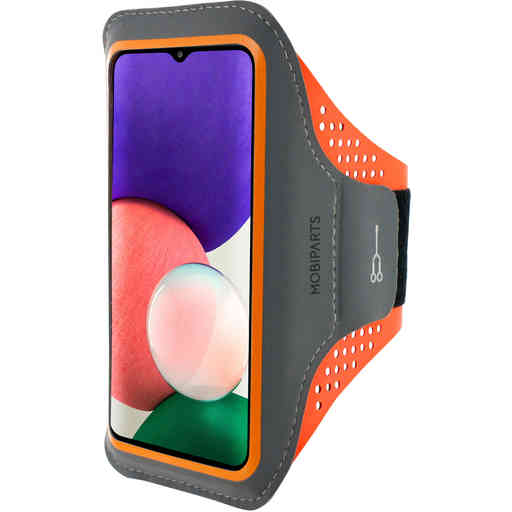 Casetastic Comfort Fit Sport Armband Samsung Galaxy A22 5G (2021) Neon Orange