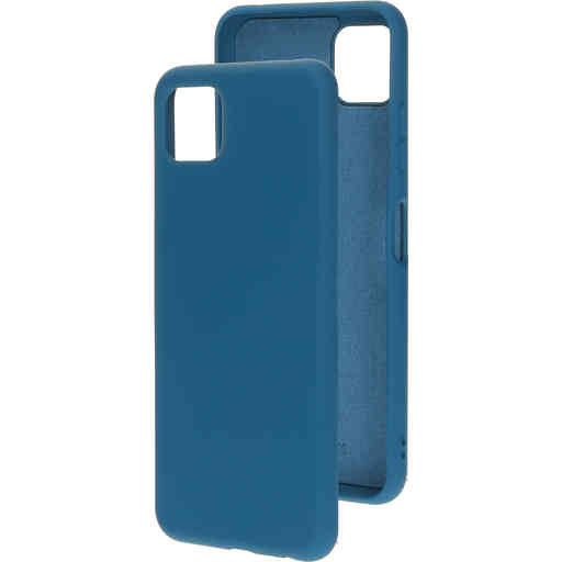 Casetastic Silicone Cover Samsung Galaxy A22 5G (2021) Blueberry Blue