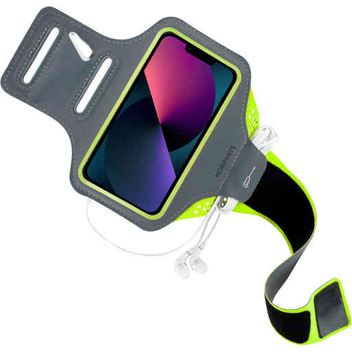 Casetastic Comfort Fit Sport Armband Apple iPhone 13 Mini Neon Green