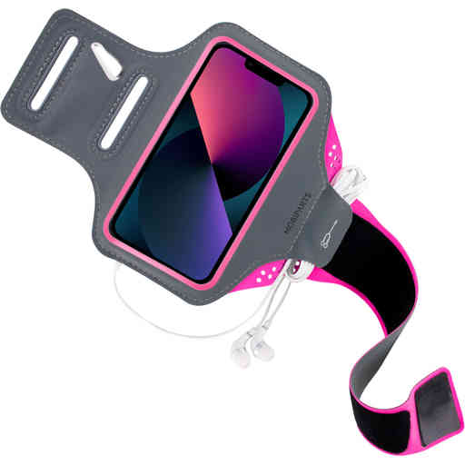 Casetastic Comfort Fit Sport Armband Apple iPhone 13 Mini Neon Pink