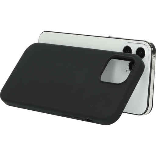Casetastic Silicone Cover Apple iPhone 12/12 Pro Black (Magsafe Compatible)