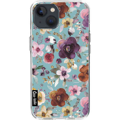 Casetastic Softcover Apple iPhone 13 - Flowers Soft Blue