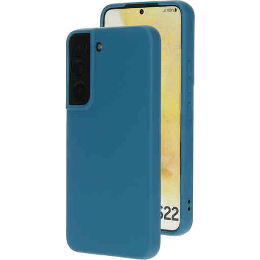 Casetastic Silicone Cover Samsung Galaxy S22 Blueberry Blue