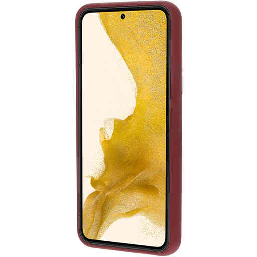 Casetastic Silicone Cover Samsung Galaxy S22 Plum Red