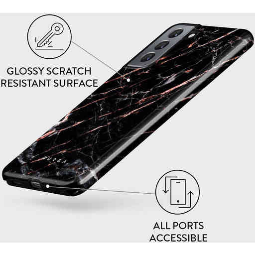 Burga Tough Case Samsung Galaxy S22 - Rose Gold Marble
