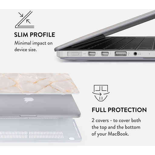 Burga Hard Case Apple Macbook Pro 16 inch (2021) Vanilla Sand