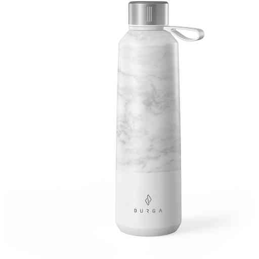 Burga Water Bottle - White Marble