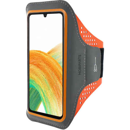 Casetastic Comfort Fit Sport Armband Samsung Galaxy A33 5G (2021) Neon Orange