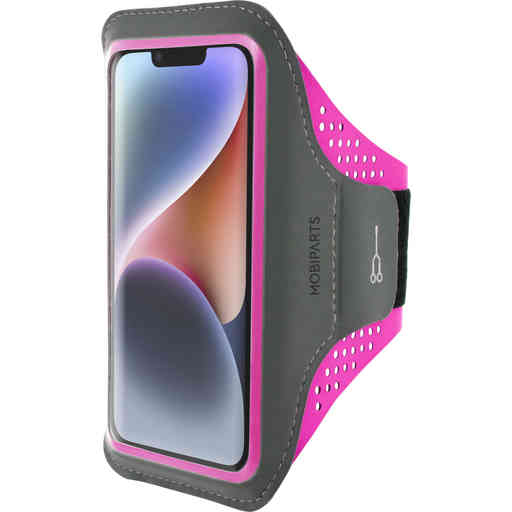 Casetastic Comfort Fit Sport Armband Apple iPhone 14 Neon Pink