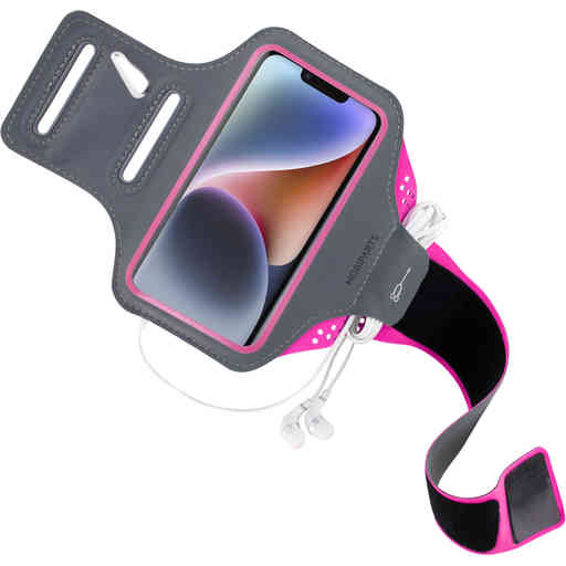 Casetastic Comfort Fit Sport Armband Apple iPhone 14 Neon Pink