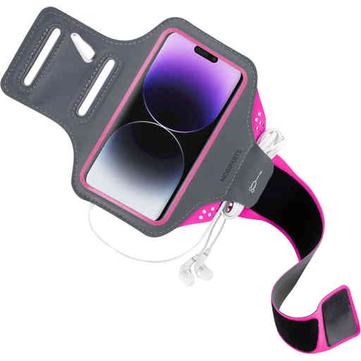 Casetastic Comfort Fit Sport Armband Apple iPhone 14 Pro Neon Pink