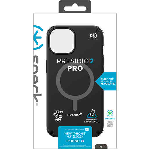 Speck Presidio2 Pro + MS Apple iPhone 14 Black -  with Microban