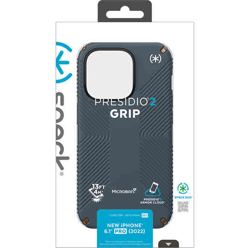 Speck Presidio2 Grip Apple iPhone 14 Pro Charcoal Grey -  with Microban