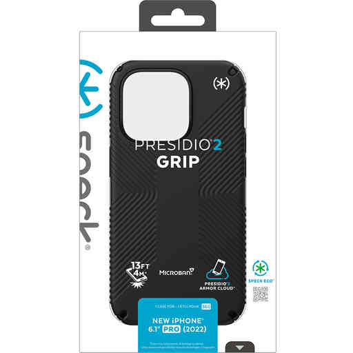 Speck Presidio2 Grip Apple iPhone 14 Pro Black  -  with Microban