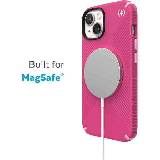 Speck Presidio2 Grip + MS Apple iPhone 14 Plus/15 Plus Digital Pink -  with Microban