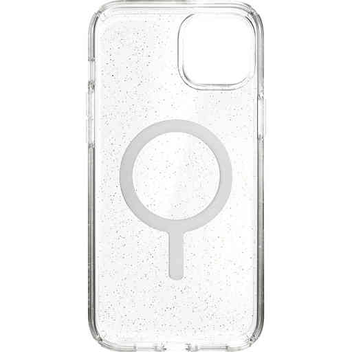 Speck Presidio Perfect Clear Glitter + MS Apple iPhone 14 Plus/15 Plus Clear / Gold Glitter - with Microban