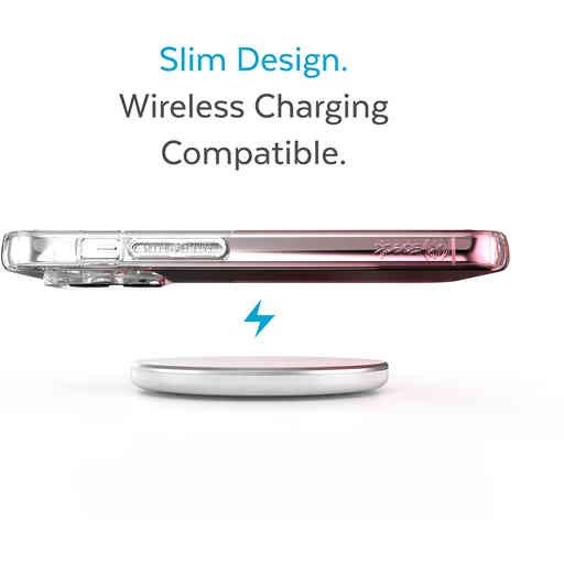 Speck Presidio Perfect Clear Ombre Apple iPhone 14 Pro Max Vintage Rose - with Microban