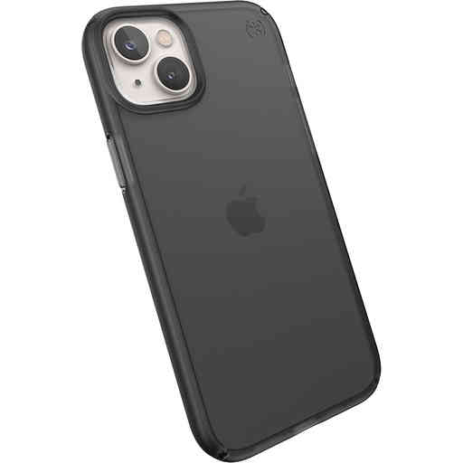 Speck Presidio Perfect Clear Mist Apple iPhone 14 Plus/15 Plus Obsidian Black - with Microban