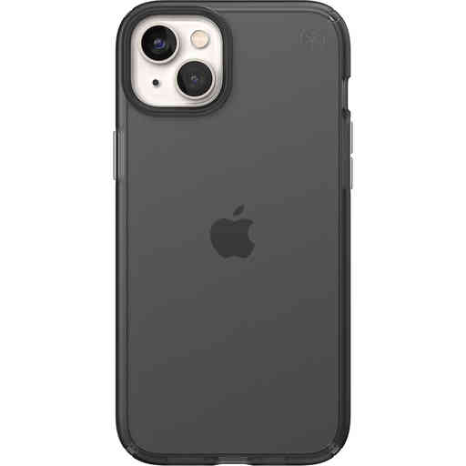 Speck Presidio Perfect Clear Mist Apple iPhone 14 Plus/15 Plus Obsidian Black - with Microban