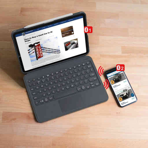 ZAGG Pro Keys Keyboard Case Apple iPad 10.2 (2019/2020/2021) Black/Grey with Trackpad