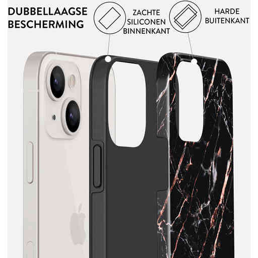 Burga Tough Case Apple iPhone 14 Plus Rose Gold Marble