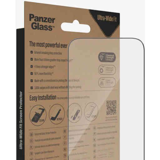 PanzerGlass Apple iPhone 14 Pro Black UWF Super+ Glass AB with EasyAligner