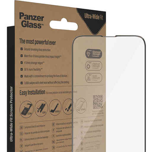 PanzerGlass Apple iPhone 14/13/13 Pro Black UWF Super+ Glass AB with EasyAligner