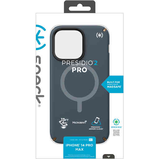 Speck Presidio2 Pro + MS Apple iPhone 14 Pro Max Charcoal Grey -  with Microban