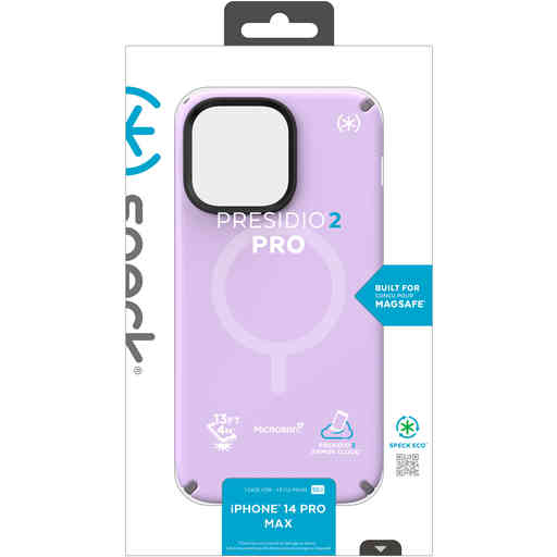 Speck Presidio2 Pro + MS Apple iPhone 14 Pro Max Spring Purple -  with Microban