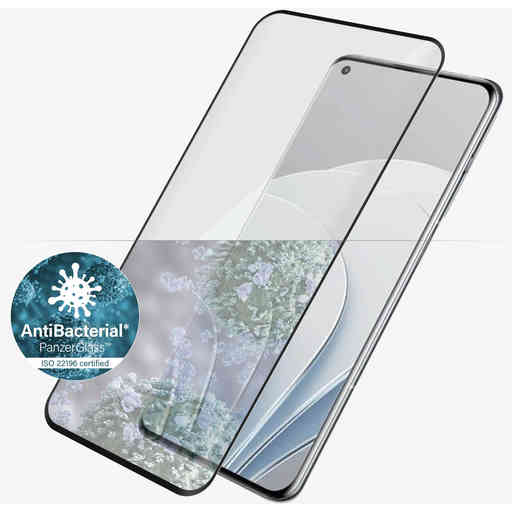 PanzerGlass OnePlus 9 Pro/10 Pro 5G - Black Case Friendly - Anti-Bacterial