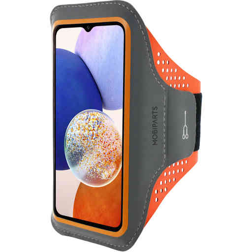 Casetastic Comfort Fit Sport Armband Samsung Galaxy A14 4G/5G (2023) Neon Orange