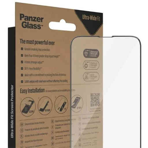 PanzerGlass Apple iPhone 14/13/13 Pro Black CF Super+ Glass AB