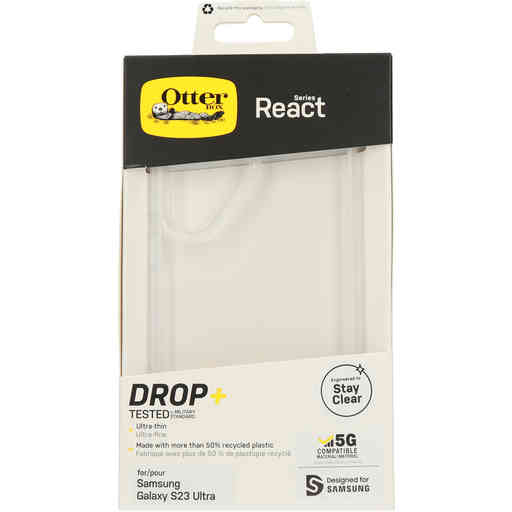 OtterBox React Case Samsung Galaxy S23 Ultra Clear