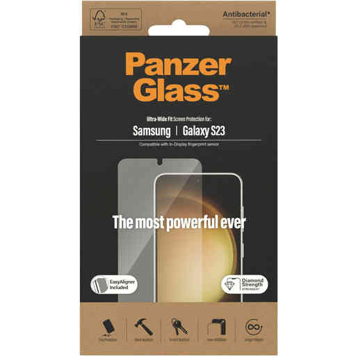 PanzerGlass Samsung Galaxy S23 UWF Super+ Glass AB with EasyAligner