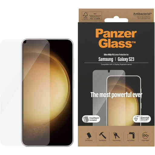 PanzerGlass Samsung Galaxy S23 UWF Super+ Glass AB with EasyAligner