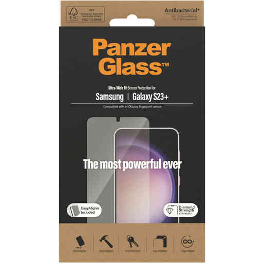 PanzerGlass Samsung Galaxy S23 Plus UWF Super+ Glass AB with EasyAligner