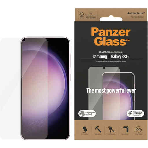 PanzerGlass Samsung Galaxy S23 Plus UWF Super+ Glass AB with EasyAligner