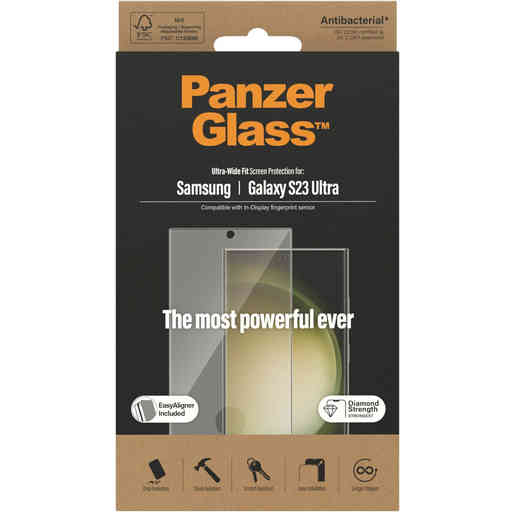 PanzerGlass Samsung Galaxy S23 Ultra UWF Super+ Glass AB with EasyAligner