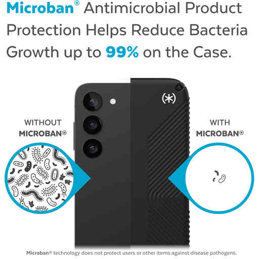 Speck Presidio2 Grip Samsung Galaxy S23 Plus Black - with Microban