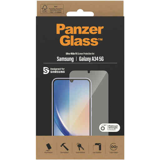 PanzerGlass Samsung Galaxy A34 5G Ultra Wide Fit