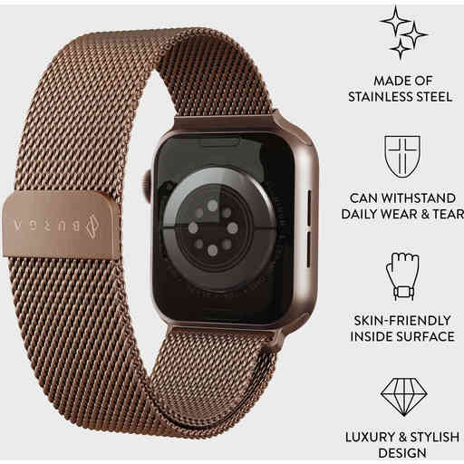 Burga Apple Watch Band Metal Mesh Rose Gold 42mm / 44mm / 45mm