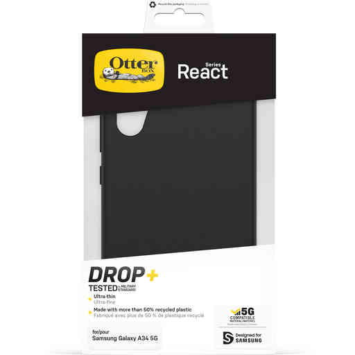 OtterBox React Case Samsung Galaxy A34 5G Black