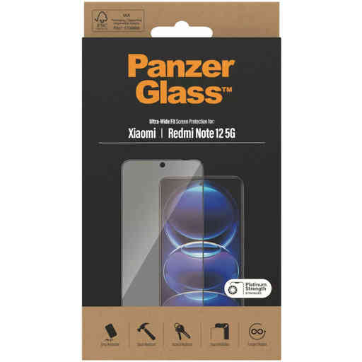 PanzerGlass Xiaomi Redmi Note 12 5G Ultra-Wide Fit