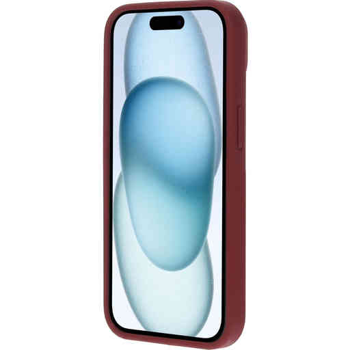 Casetastic Silicone Cover Apple iPhone 15 Plum Red