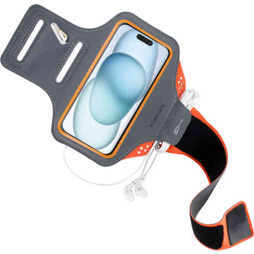 Casetastic Comfort Fit Sport Armband Apple iPhone 15 Neon Orange