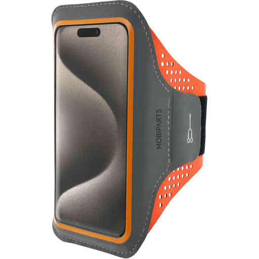 Casetastic Comfort Fit Sport Armband Apple iPhone 15 Pro Neon Orange