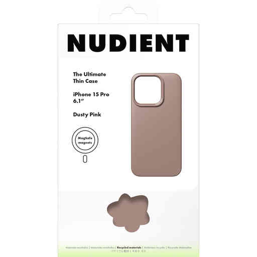 Nudient Thin Precise Case Apple iPhone 15 V3 Dusty Pink - MS