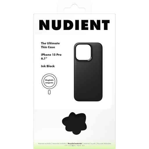 Nudient Thin Precise Case Apple iPhone 15 V3 Ink Black - MS